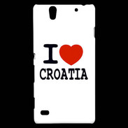 Coque Sony Xperia C4 I love Croatia