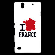 Coque Sony Xperia C4 I love France 4