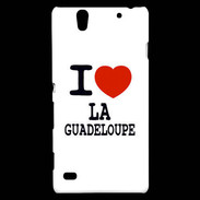 Coque Sony Xperia C4 I love Guadeloupe