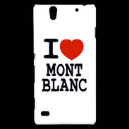 Coque Sony Xperia C4 I love Mont Blanc