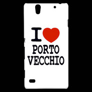 Coque Sony Xperia C4 I love Porto Vecchio