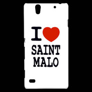 Coque Sony Xperia C4 I love Saint Malo
