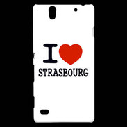 Coque Sony Xperia C4 I love Strasbourg