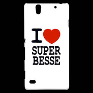 Coque Sony Xperia C4 I love Super Besse