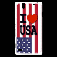 Coque Sony Xperia C4 I love USA 3