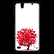 Coque Sony Xperia C4 Arbre coeurs