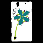 Coque Sony Xperia C4 fleurs 2