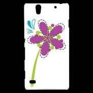 Coque Sony Xperia C4 fleurs 3