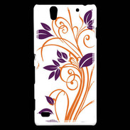 Coque Sony Xperia C4 motif flora violet