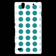 Coque Sony Xperia C4 pois bleu clair