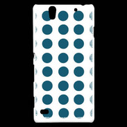 Coque Sony Xperia C4 pois turquoise