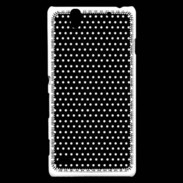 Coque Sony Xperia C4 pois noir & blanc