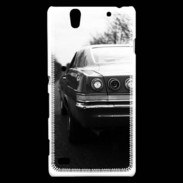 Coque Sony Xperia C4 Voiture en noir et blanc PR 10