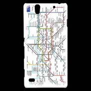 Coque Sony Xperia C4 Plan de métro de Londres