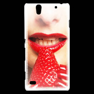 Coque Sony Xperia C4 Plaisir et fraise PR