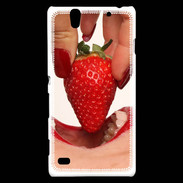 Coque Sony Xperia C4 Plaisir et fraise PR10
