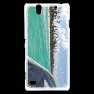 Coque Sony Xperia C4 Bord de plage en bateau