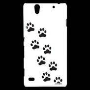 Coque Sony Xperia C4 pattes de chats/chiens 1