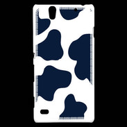 Coque Sony Xperia C4 vache bleue 