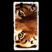 Coque Sony Xperia C4 Oeil de tigre PB 2
