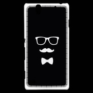 Coque Sony Xperia C4 moustache & noeud 1