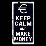 Coque Sony Xperia C4 Keep Calm Make money Noir