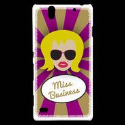 Coque Sony Xperia C4 Miss business Blonde