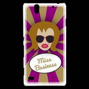 Coque Sony Xperia C4 Miss business Rousse