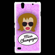 Coque Sony Xperia C4 Miss Champagne Rousse