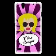 Coque Sony Xperia C4 Miss Cougar Blonde