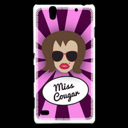 Coque Sony Xperia C4 Miss Cougar Chatain