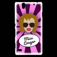 Coque Sony Xperia C4 Miss Cougar Rousse