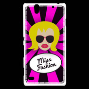 Coque Sony Xperia C4 Miss Fashion Blonde