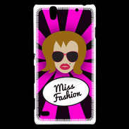 Coque Sony Xperia C4 Miss Fashion Rousse