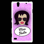 Coque Sony Xperia C4 Miss Fiesta Brune