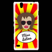 Coque Sony Xperia C4 Miss Latina Chatain
