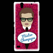 Coque Sony Xperia C4 Mister Champagne Chatain