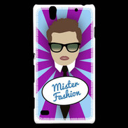Coque Sony Xperia C4 Mister Fashion Chatain