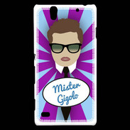 Coque Sony Xperia C4 Mister Gigolo Chatain