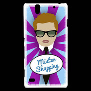 Coque Sony Xperia C4 Mister Shopping Roux