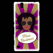 Coque Sony Xperia C4 Miss business Black