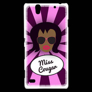 Coque Sony Xperia C4 Miss Cougar Black
