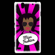 Coque Sony Xperia C4 Miss Fashion Black