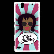 Coque Sony Xperia C4 Miss Clubbing Black