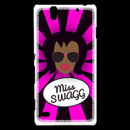 Coque Sony Xperia C4 Miss Swag Black