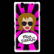 Coque Sony Xperia C4 Miss Swag Rousse