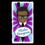 Coque Sony Xperia C4 Mister Beau gosse Black
