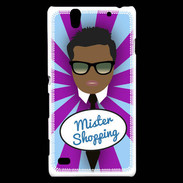 Coque Sony Xperia C4 Mister Shopping Black