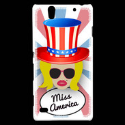 Coque Sony Xperia C4 Miss USA Blonde