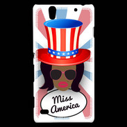 Coque Sony Xperia C4 Miss USA Black